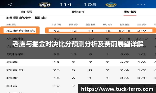 老鹰与掘金对决比分预测分析及赛前展望详解